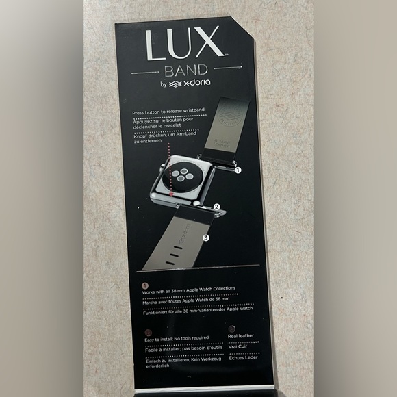 LUX | Compatible with 38 mm Apple Watch | Real Leather - Picture 3 of 4